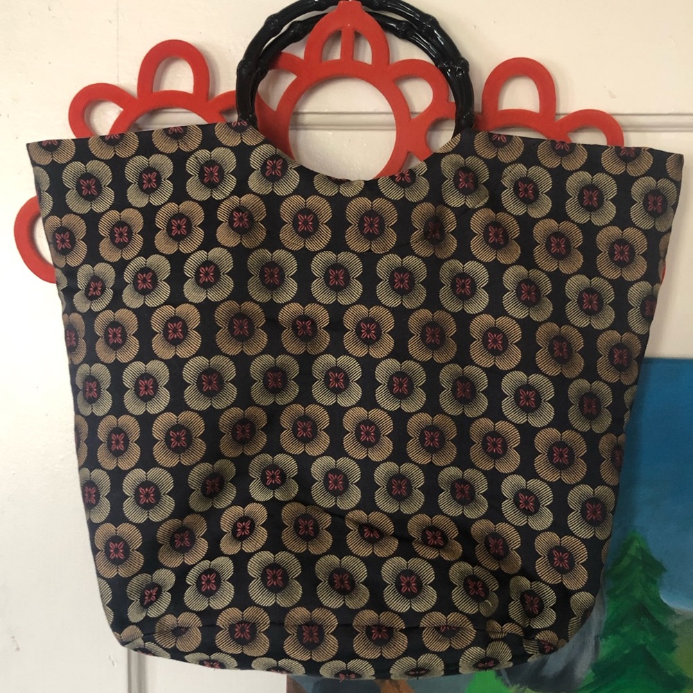 Handmade Reversible Round Handle Tote